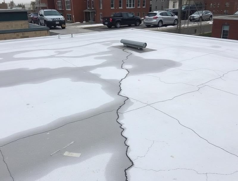 Flat Roof TPO Installation - Before