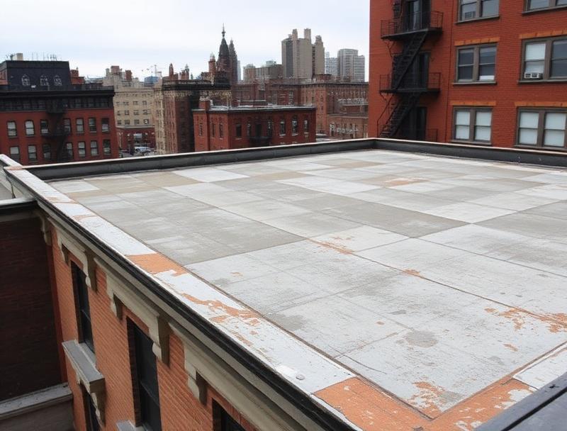 EPDM Flat Roof Replacement - Before